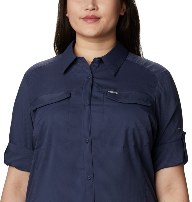Columbi Women' Silve Ridge Lit Lon Sleev Shir  Plu Size