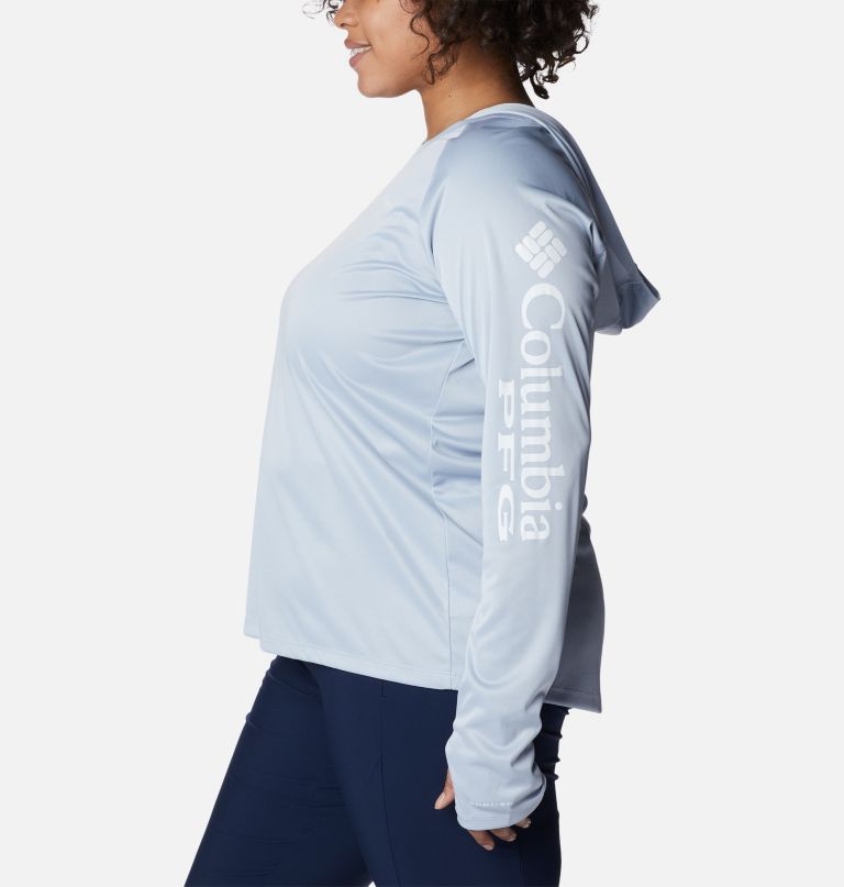 Columbi Women' PF Tida Tee Heathe Hoodi  Plu Size