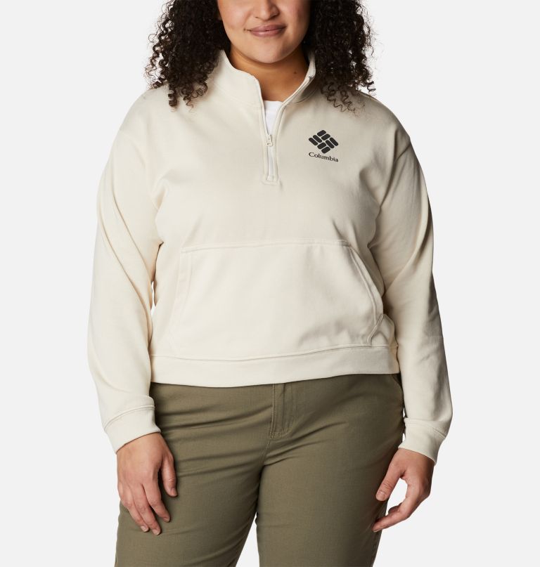 Columbi Women' Columbi Trek Frenc Terr Hal Zi Sweatshir  Plu Size