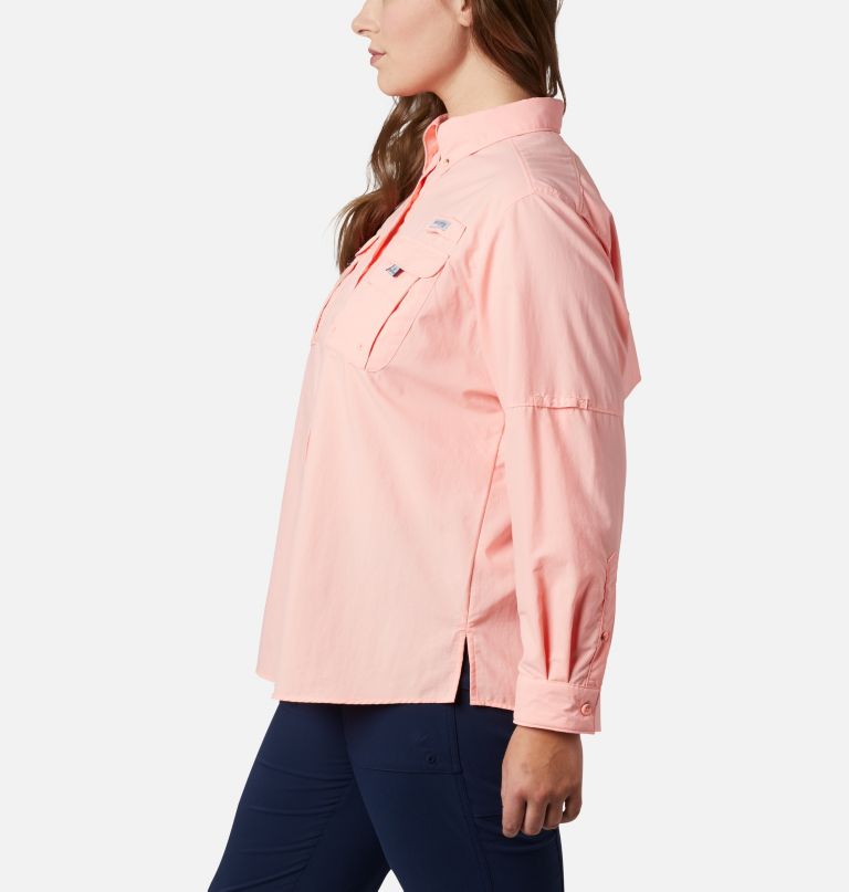 Columbi Women' PF Bahama Lon Sleev  Plu Size