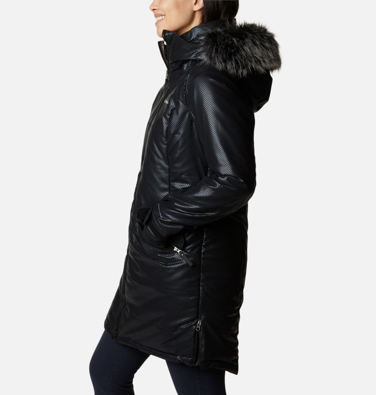 Columbi Women' Barret Spur I Blac Dot Dow Parka