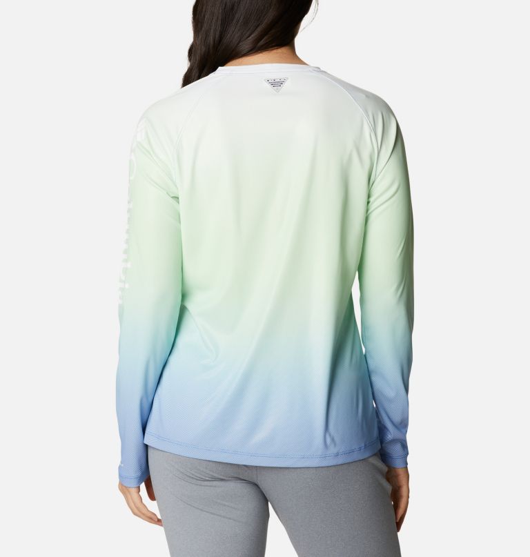 Columbi Women' PF Tida Deflector Printe Lon Sleev Shirt