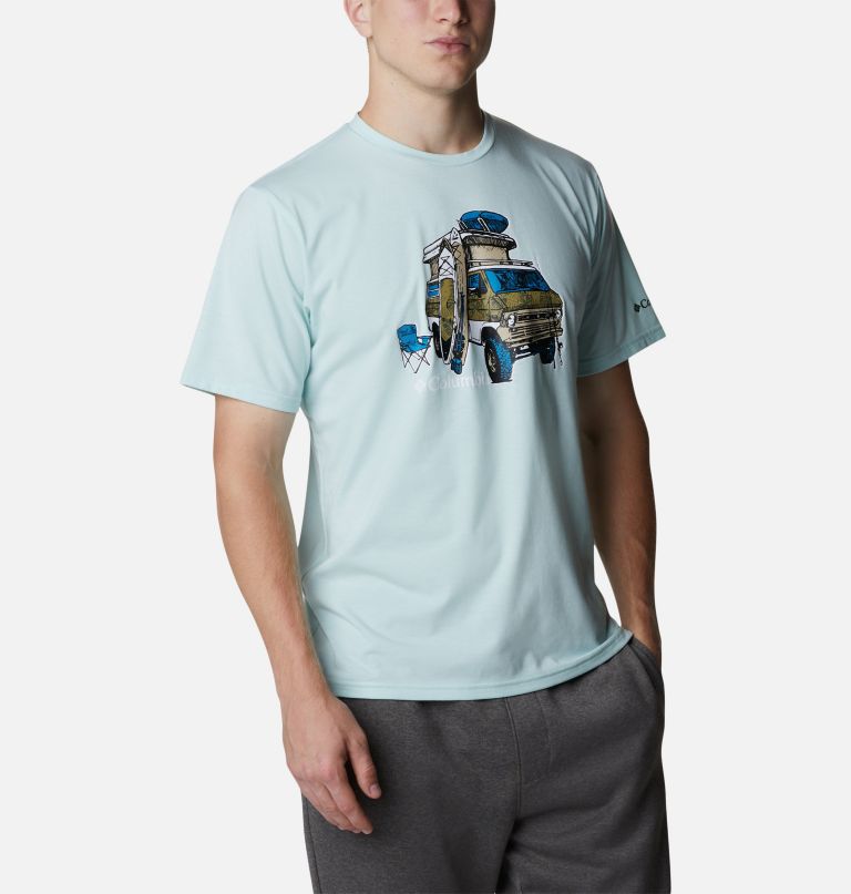 Columbi Men' Su Tre Shor Sleev Graphi T-Shir  Tall