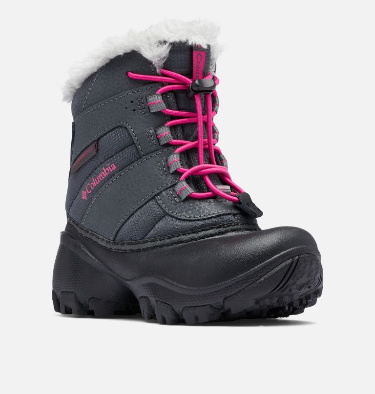 Columbi Bi Kids Rop Tow Waterproo Faux-Fu Tri Boot