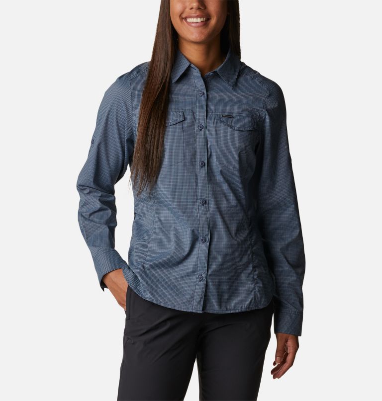 Columbi Women' Silve Ridge Lit Plai Lon Sleev Shirt