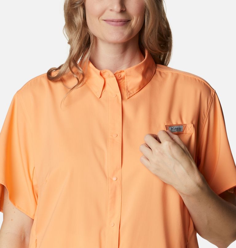 Columbi Women' PF Tamiami I Shor Sleev Shir  Plu Size