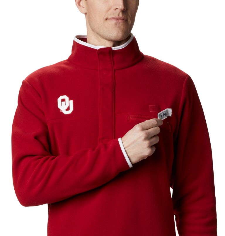 Columbi Men' Collegiat PF Harborside Fleec Jacke  Oklahoma