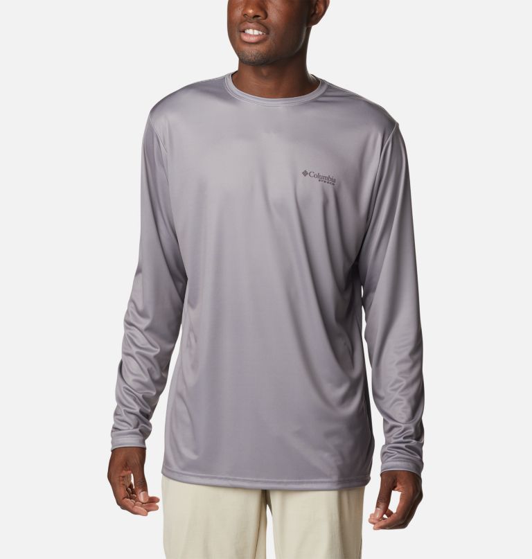 Columbi Men' PH Termina Shot Gam Fla Lon Sleev Shirt