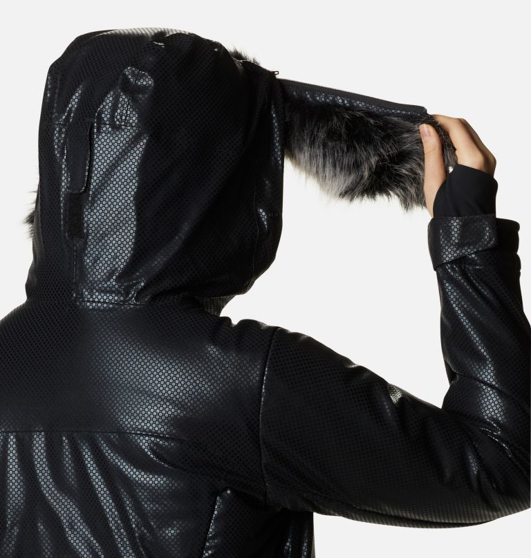 Columbi Women' Barret Spur I Blac Dot Dow Parka