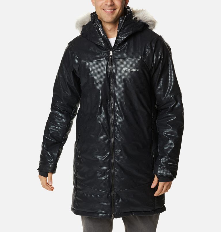 Columbi Men' Barret Spur I Blac Dot Dow Parka