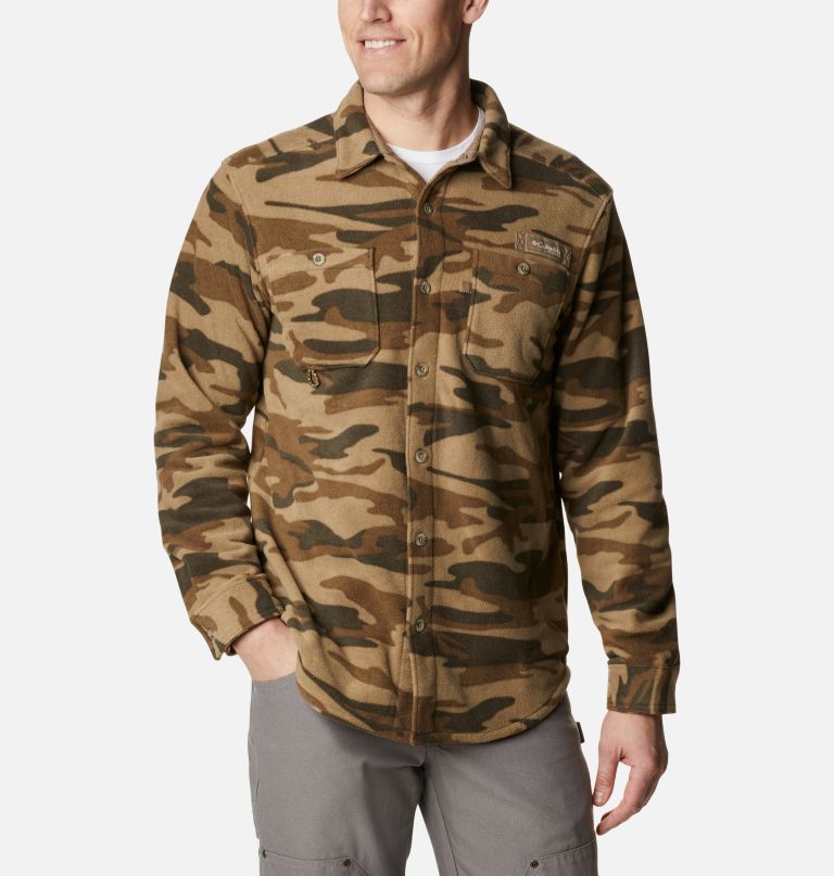 Columbi Men' PH Bucktail Fleec Ove Shirt
