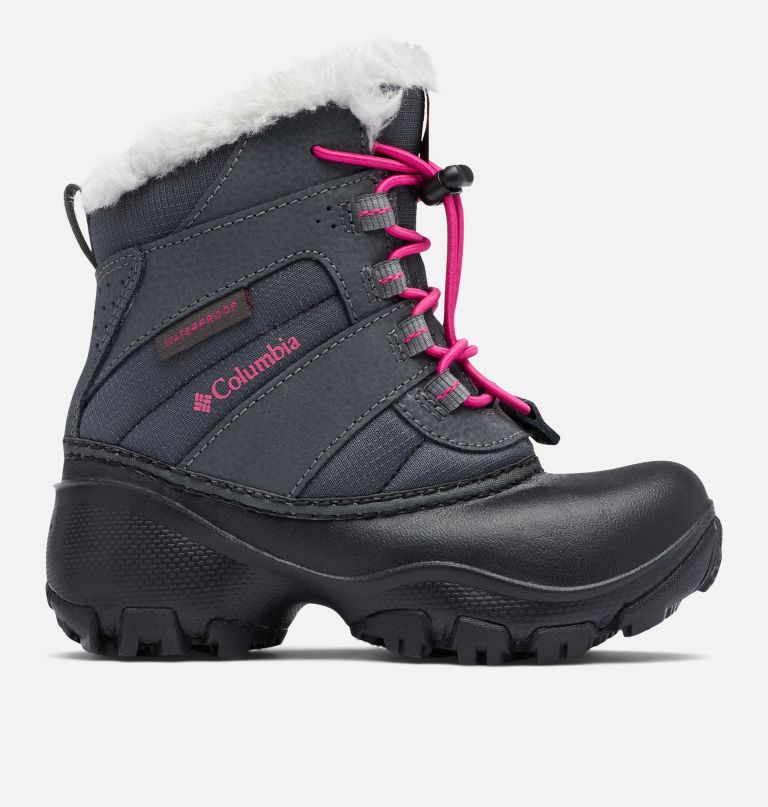 Columbi Bi Kids Rop Tow Waterproo Faux-Fu Tri Boot