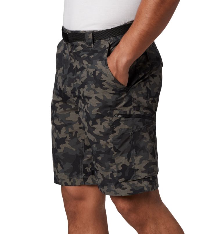 Columbi Men' Silve Ridge Printe Carg Shorts