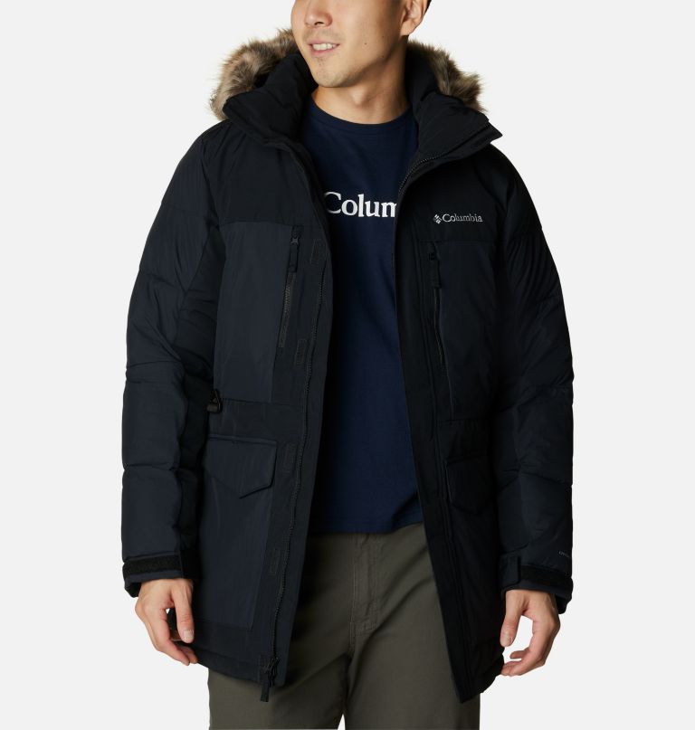 Columbi Men' Marqua Pea Fusion Omni-Heat Infinit Insulate Parka