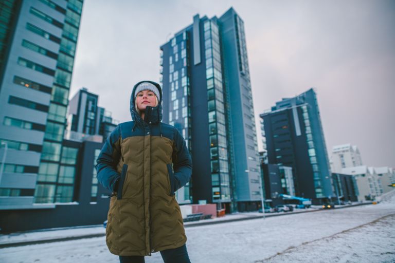 Columbi Women' Mountai Croo Lon Dow Jacket