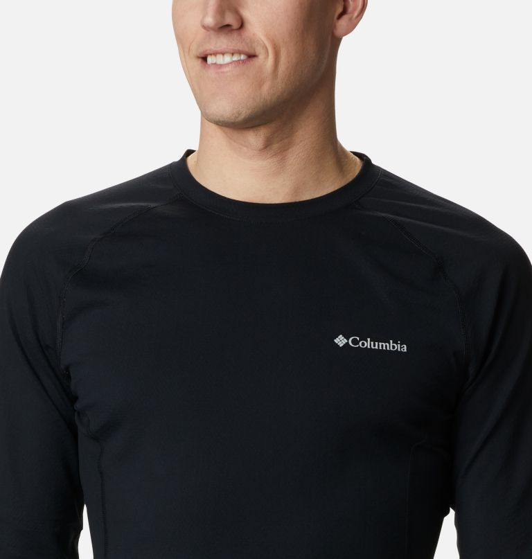 Columbi Men' Omni-Hea 3D Kni Cre Baselaye Shirt