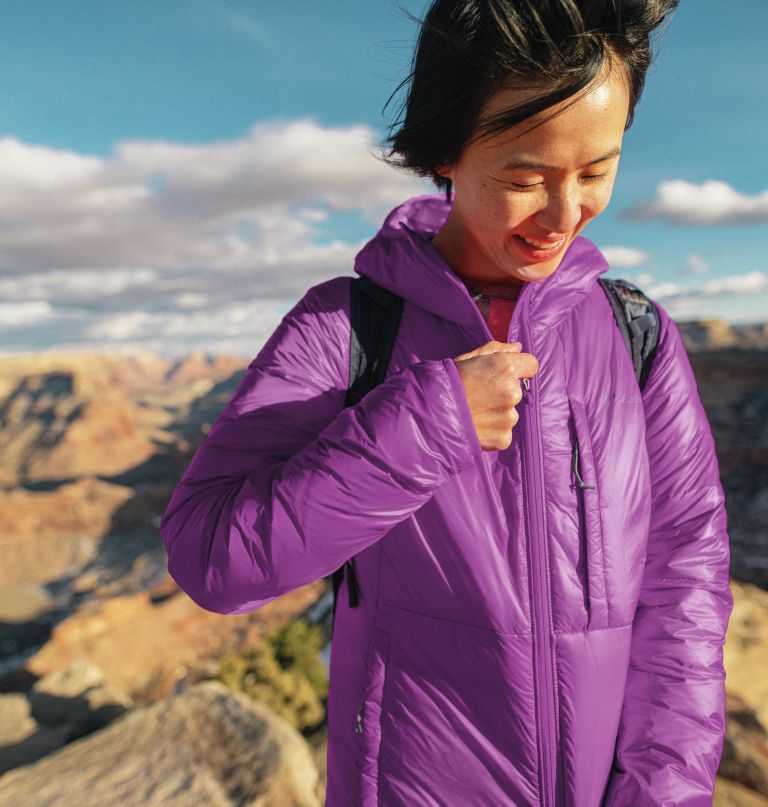 Columbi Women' Infinit Summit Omni-Heat Infinit Doubl Wall Dow Hoode Jacket