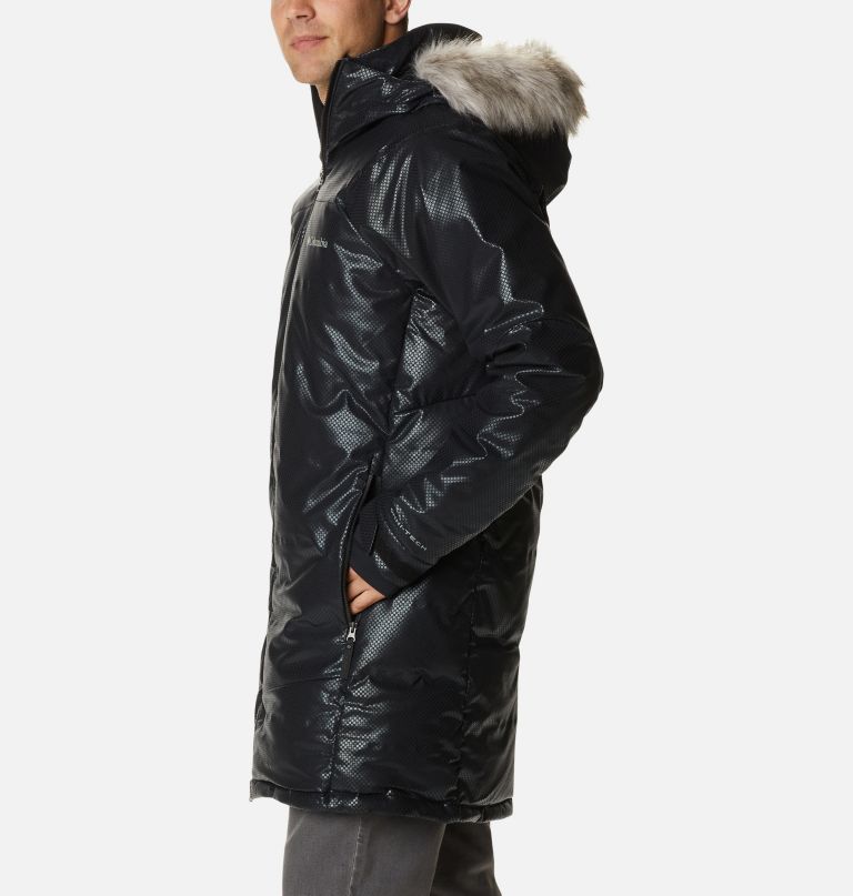 Columbi Men' Barret Spur I Blac Dot Dow Parka