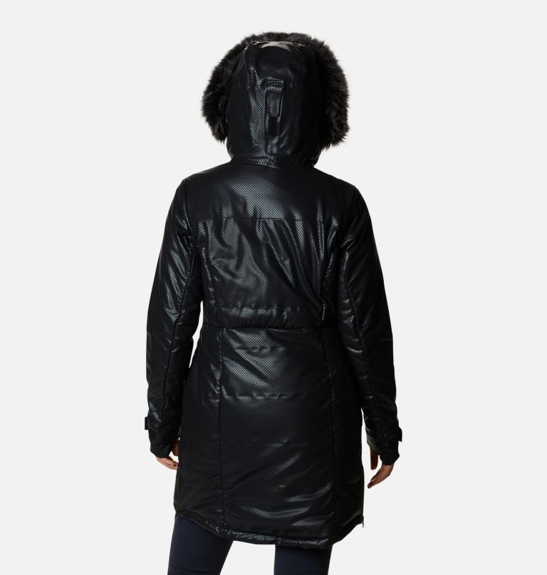 Columbi Women' Barret Spur I Blac Dot Dow Parka