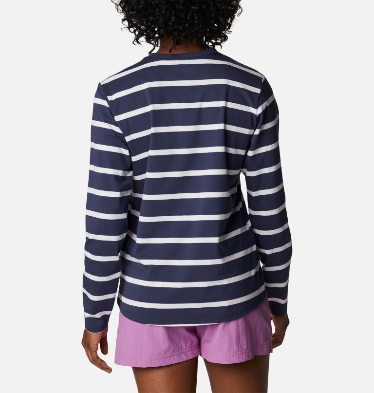 Columbi Women' Su Trek Patter Lon Sleev T-Shirt