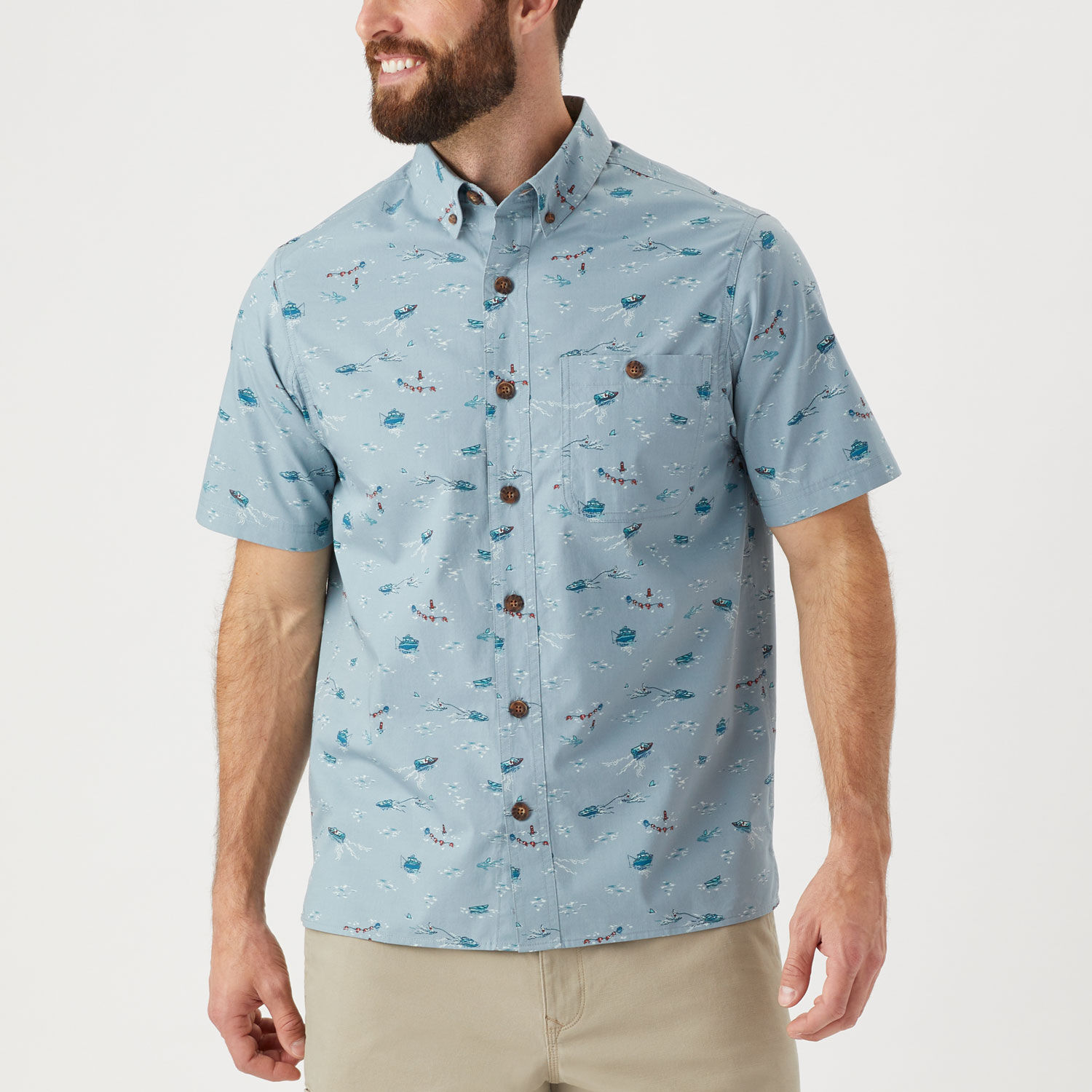 BBQ Slim Fit Short Sleeve Shirt