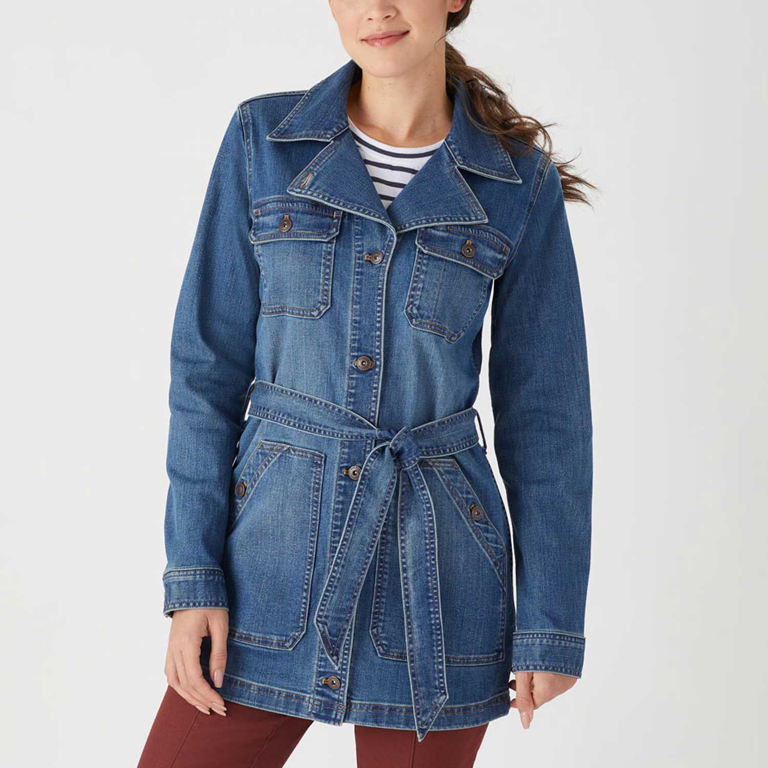 Women's Daily Denim Trench
