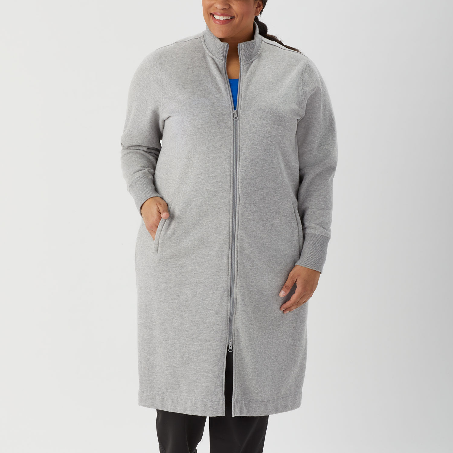 Women's Plus Souped-Up Fleece Zip Up Robe