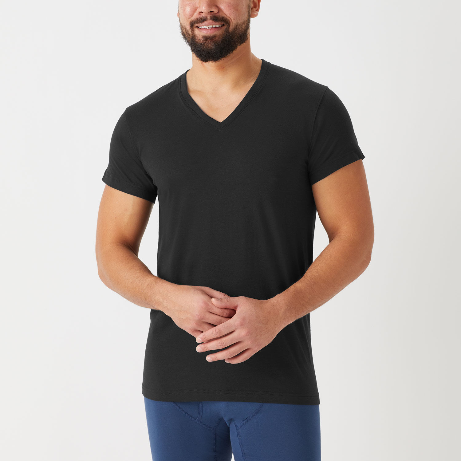 Men's Free Range Cotton V-Neck Undershirt