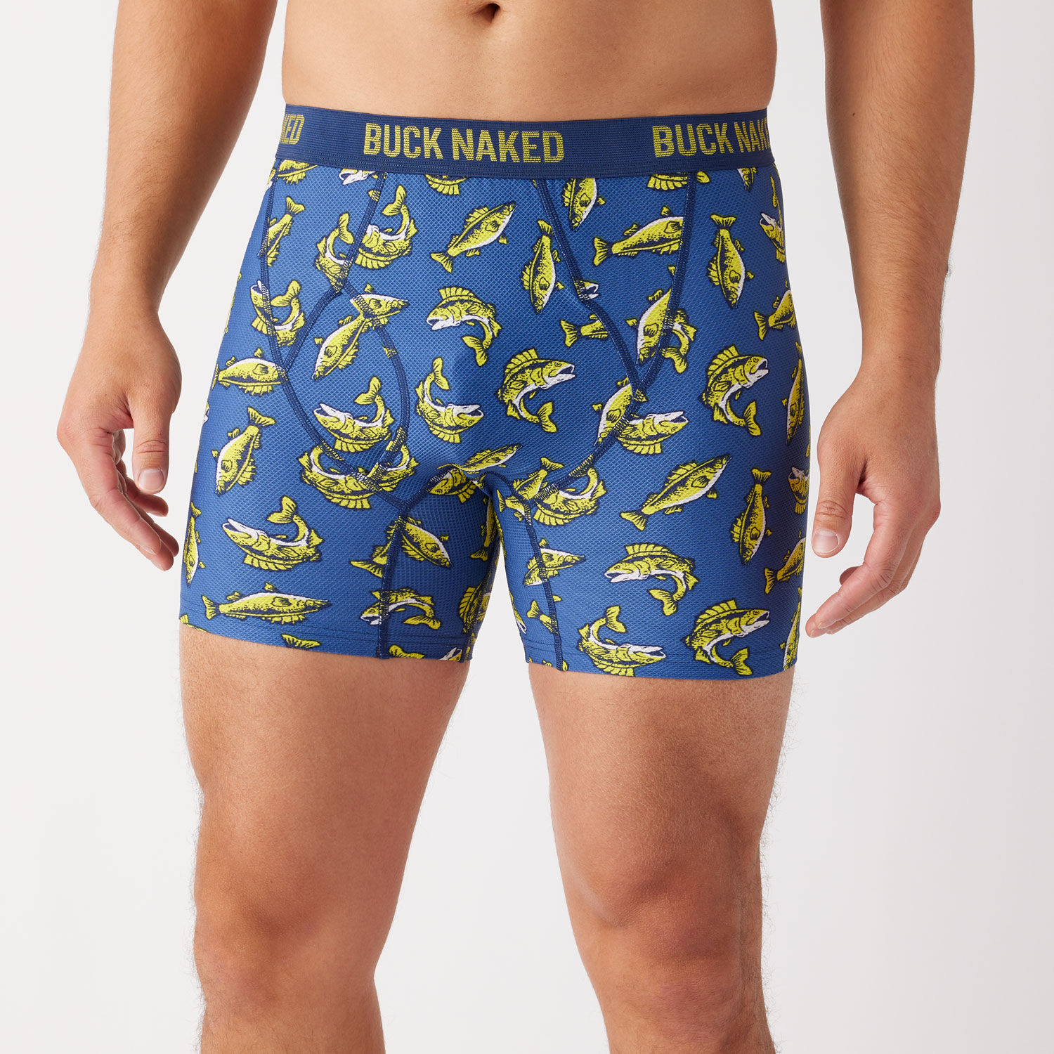 Men's Go Buck Naked Pattern Boxer Briefs