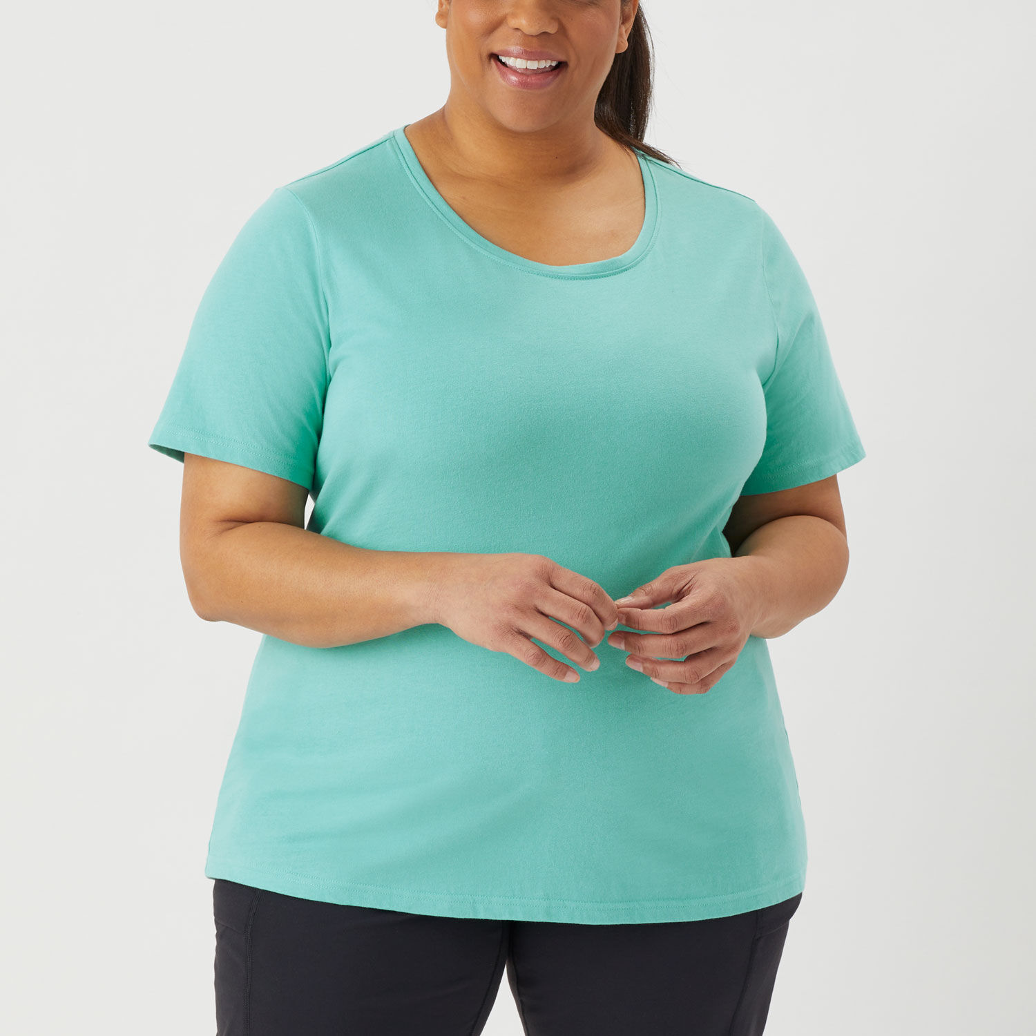 Women's Plus Lightweight Longtail T Short Sleeve Shirt