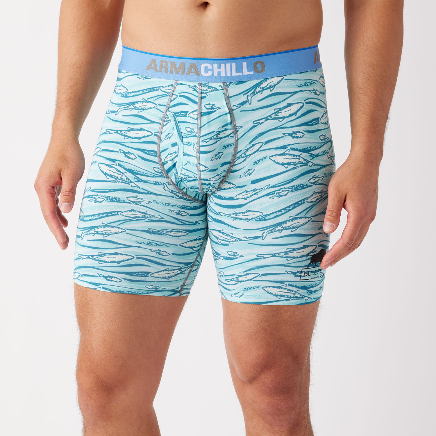 Men's Armachillo Cooling Pattern Bullpen Boxer Briefs