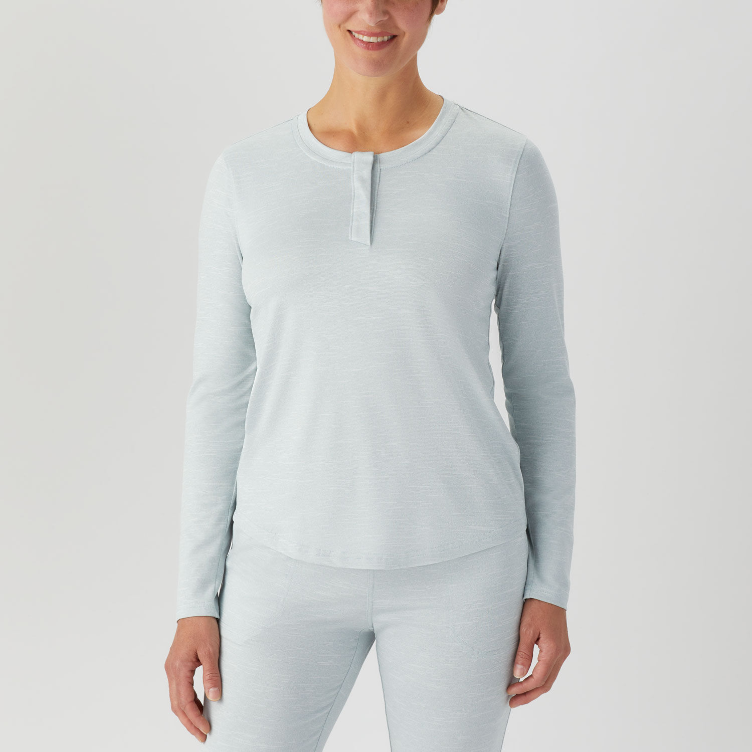 Women's recovIR Sleep Long Sleeve Henley