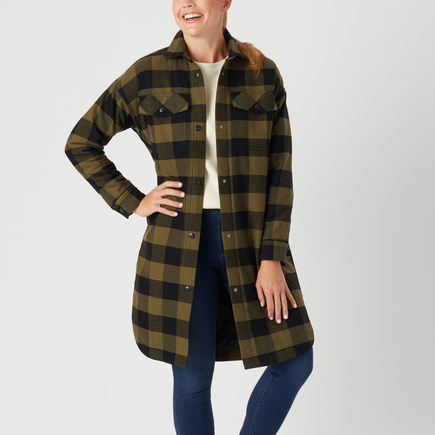 Women's Folklore Flannel Insulated Duster