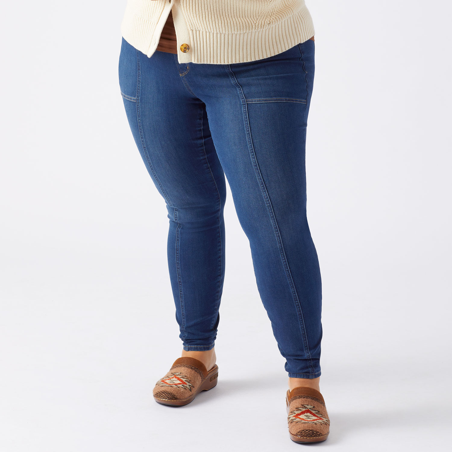 Women's Plus Jean-Netics Pull-On Skinny Jeans