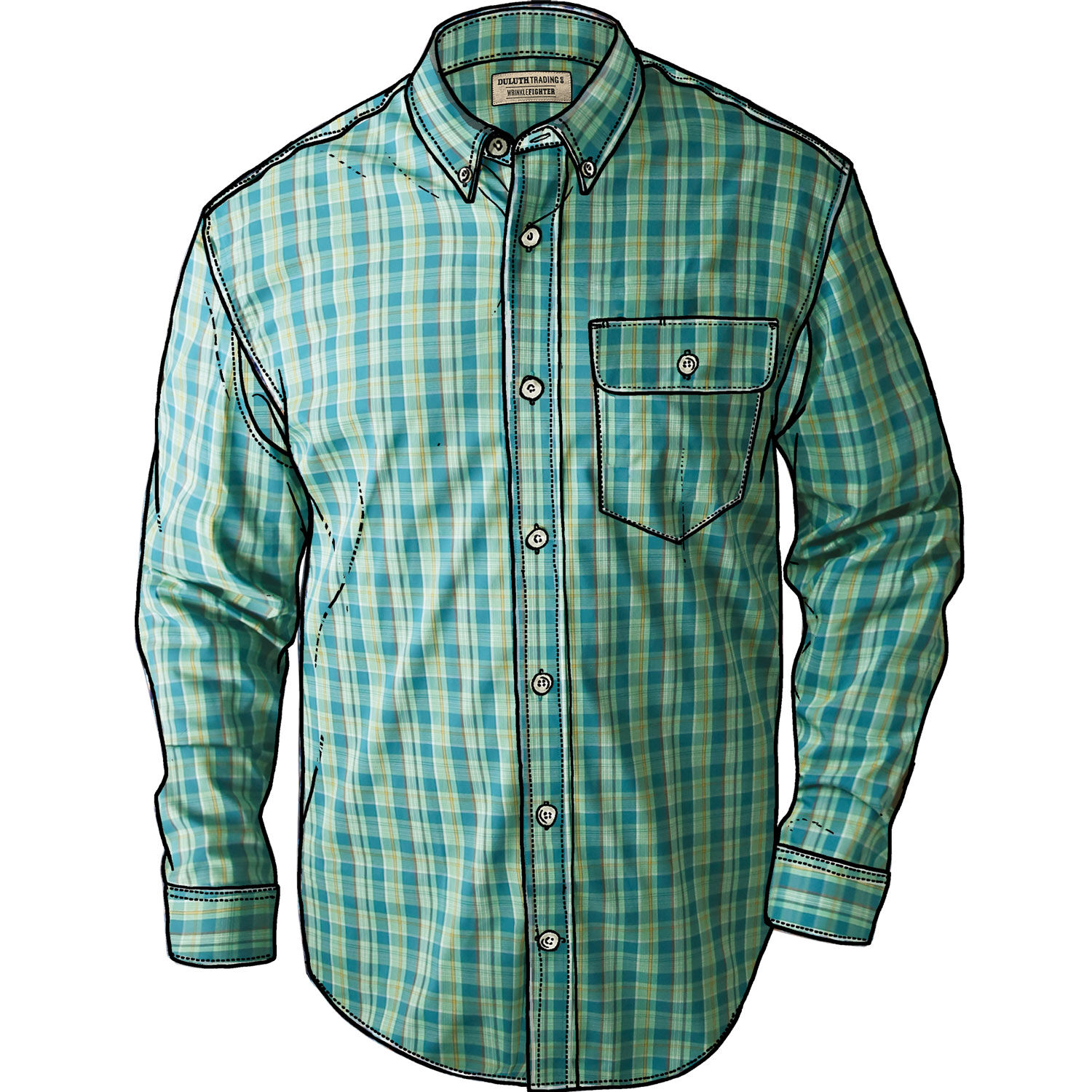 Men’s Wrinklefighter CoolMax Long Sleeve Shirt