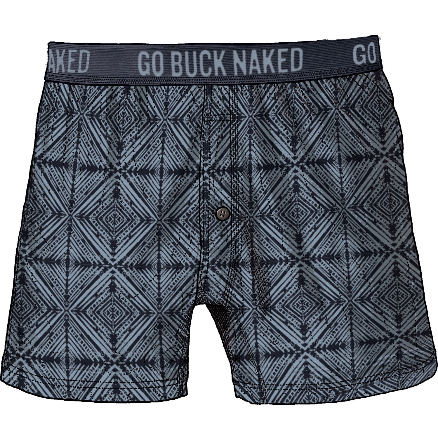 Men's Go Buck Naked Pattern Boxers