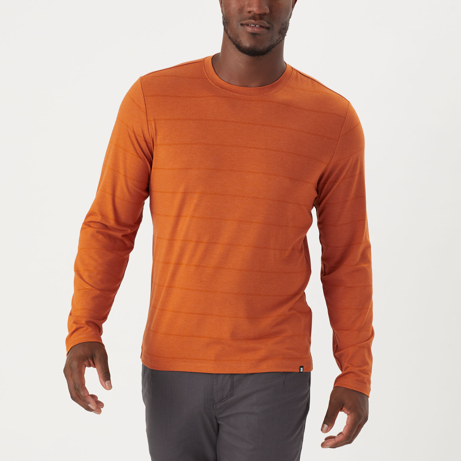 Men's AKHG Renew Bamboo Long Sleeve Crew bamboo long sleeve t-shirt, wicking UPF long sleeve, soft bamboo long sleeve, soft wicking long sleeve hiking tee, sun protection long sleeve t-shirt