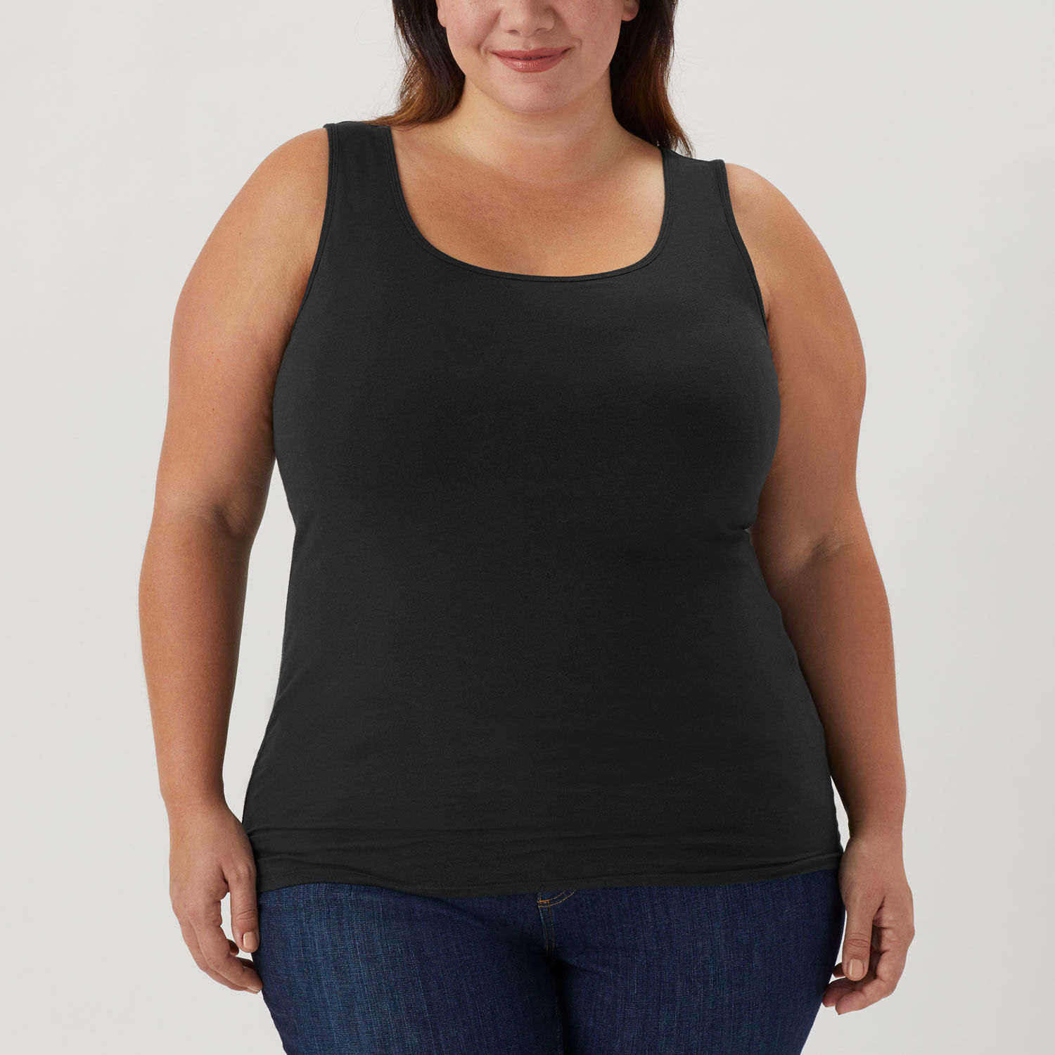 Women's Plus No-Yank Shelf Bra Tank