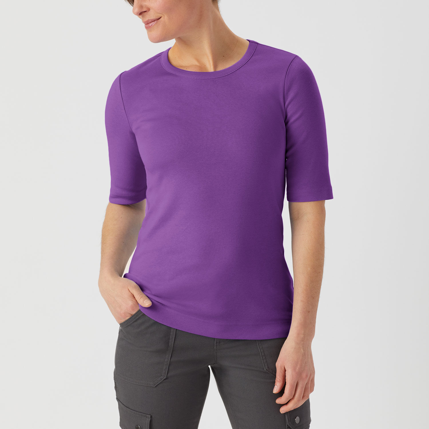 Women's Longtail T Elbow Sleeve Scoopneck