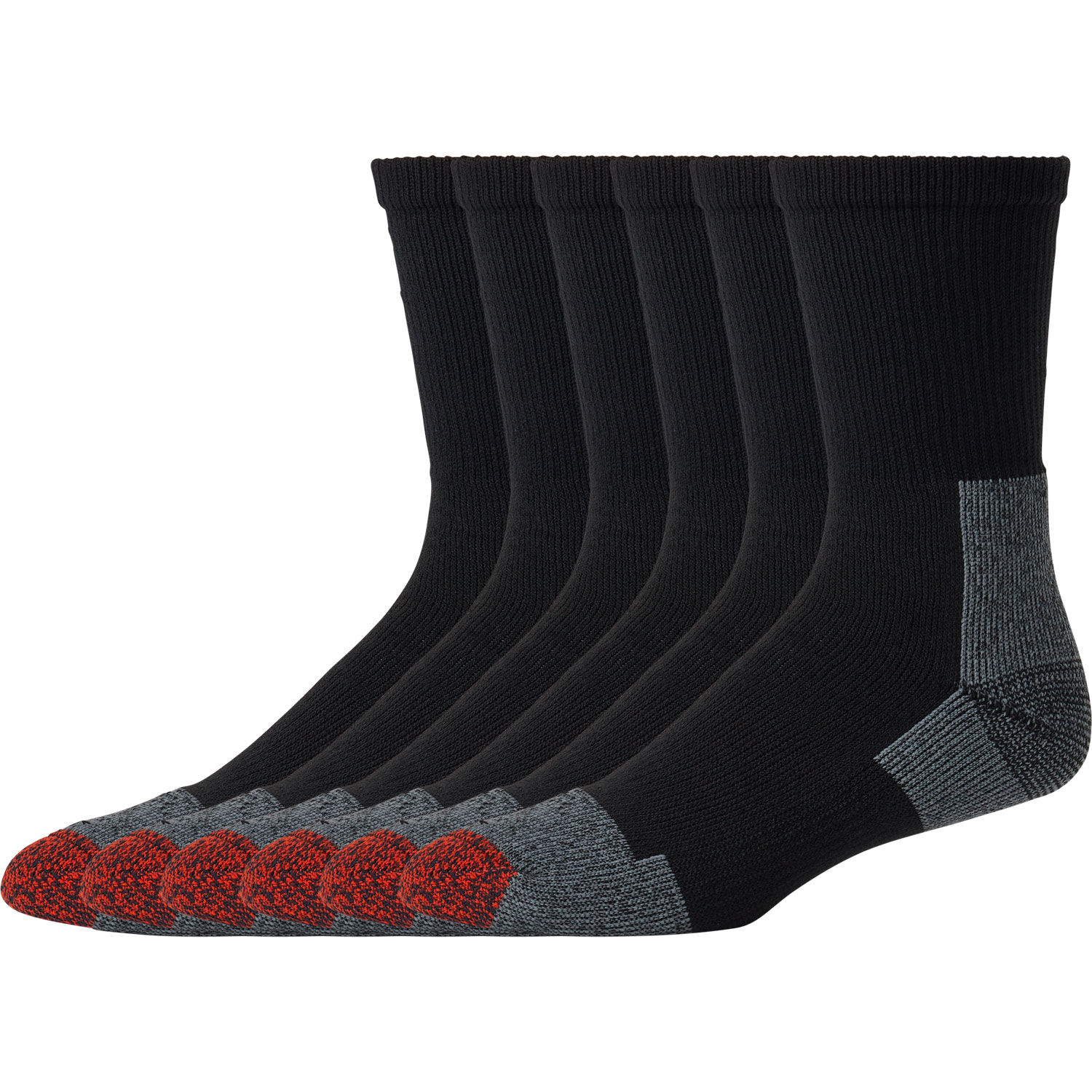 Men's 6-Pack Lightweight Everyday Crew Socks