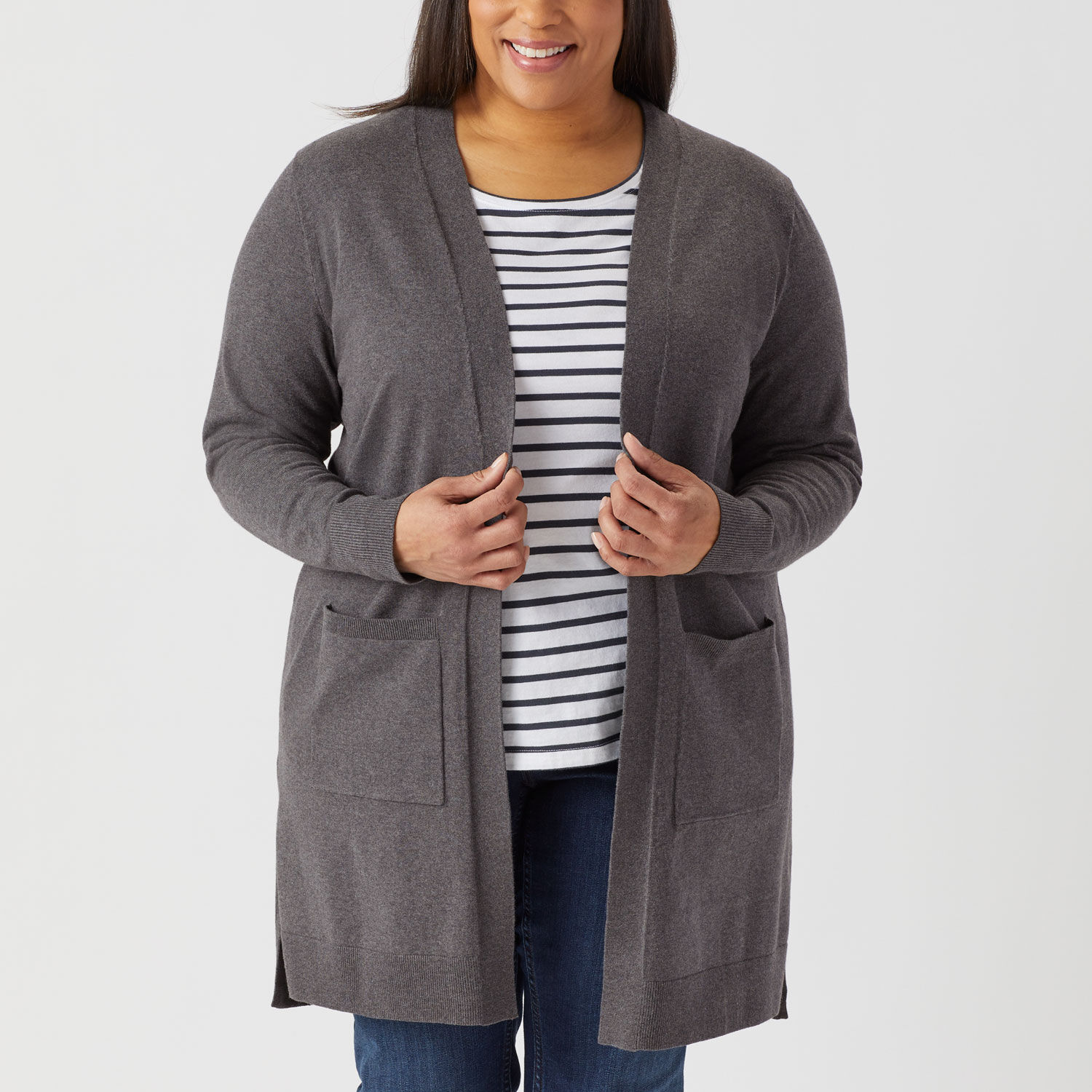 Women's Plus Lightweight Shiftless Duster Sweater