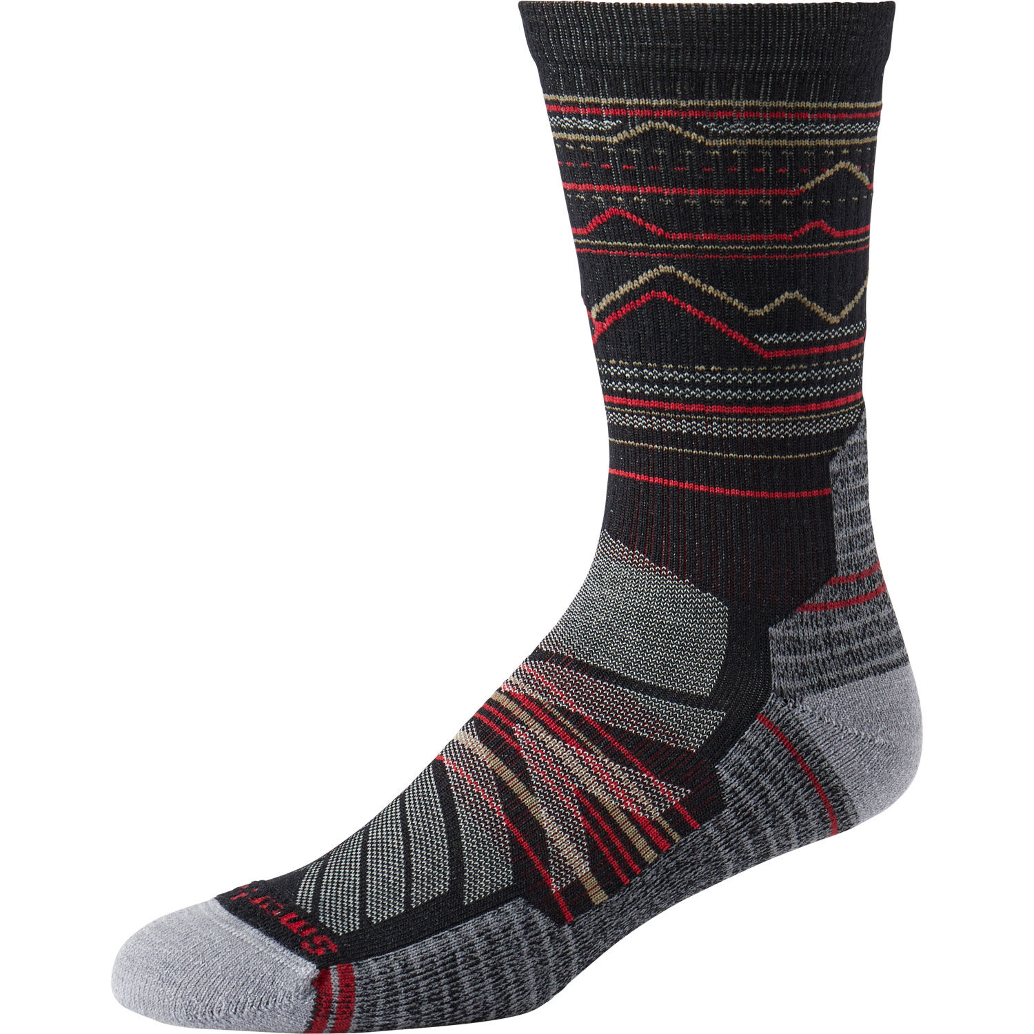 Men’s Smartwool Hike Mountain Range Pattern Crew Socks