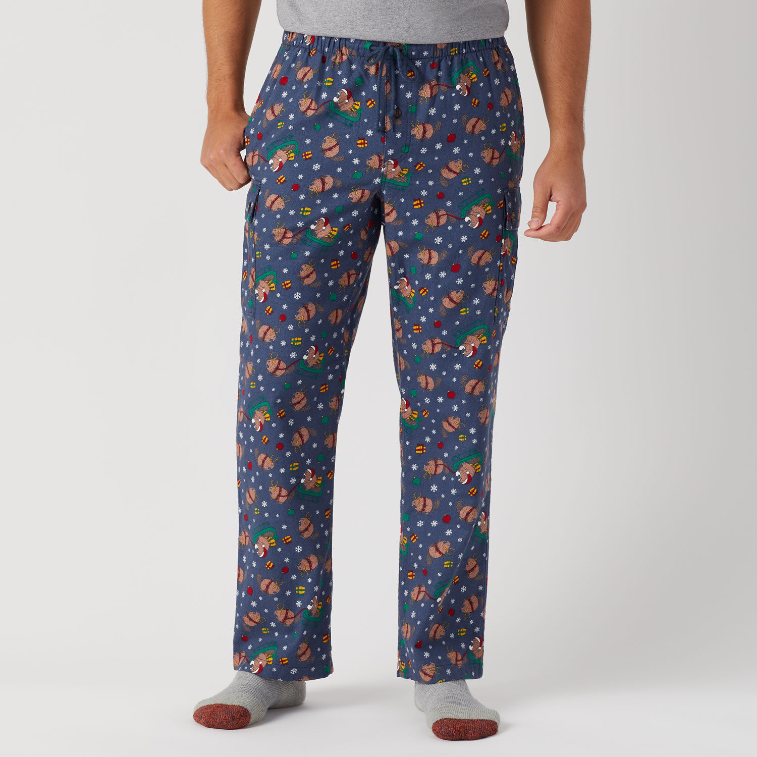 Men's Flannel Cargo Lounge Pants