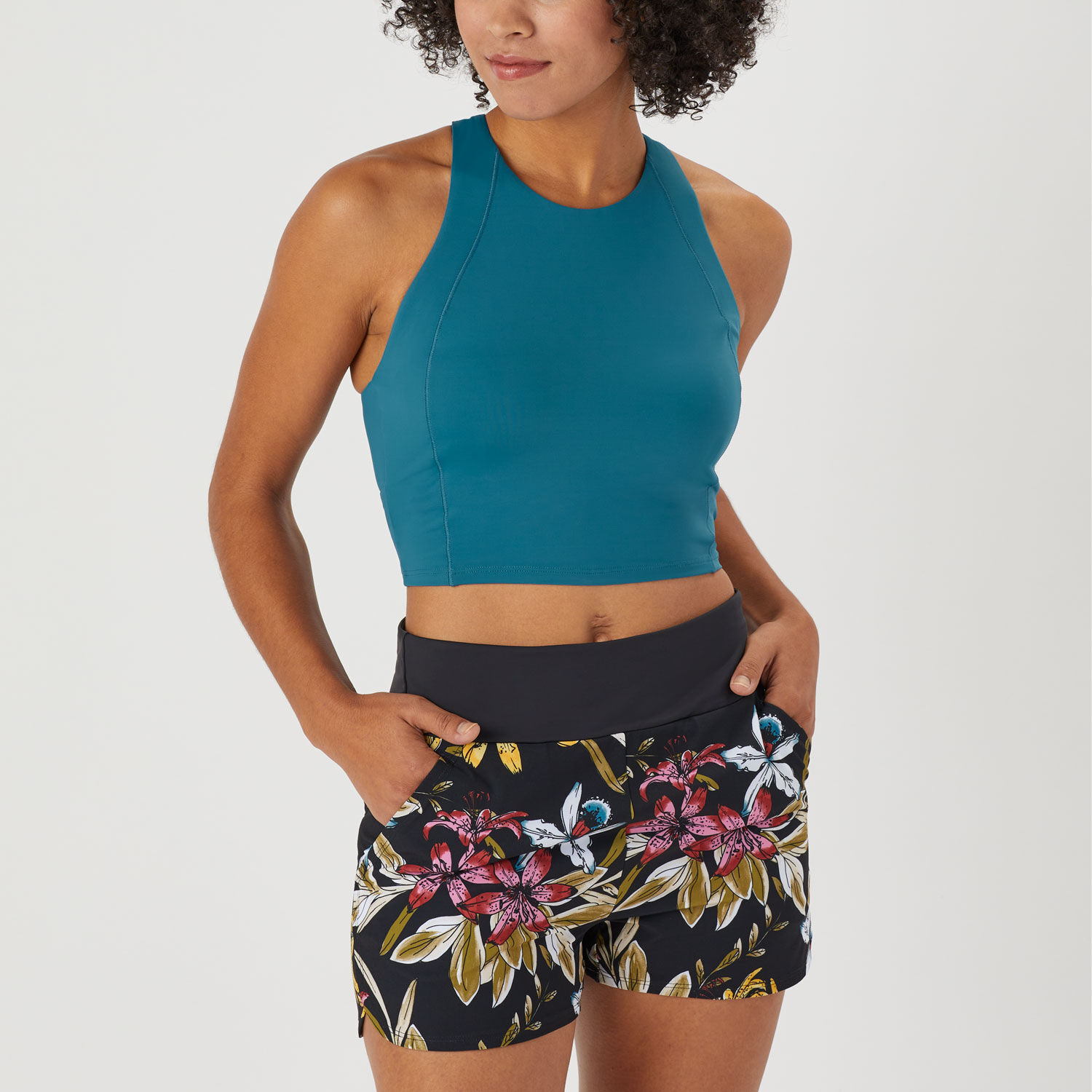 Women's AKHG Lost Lake Long Line Swim Bra Top