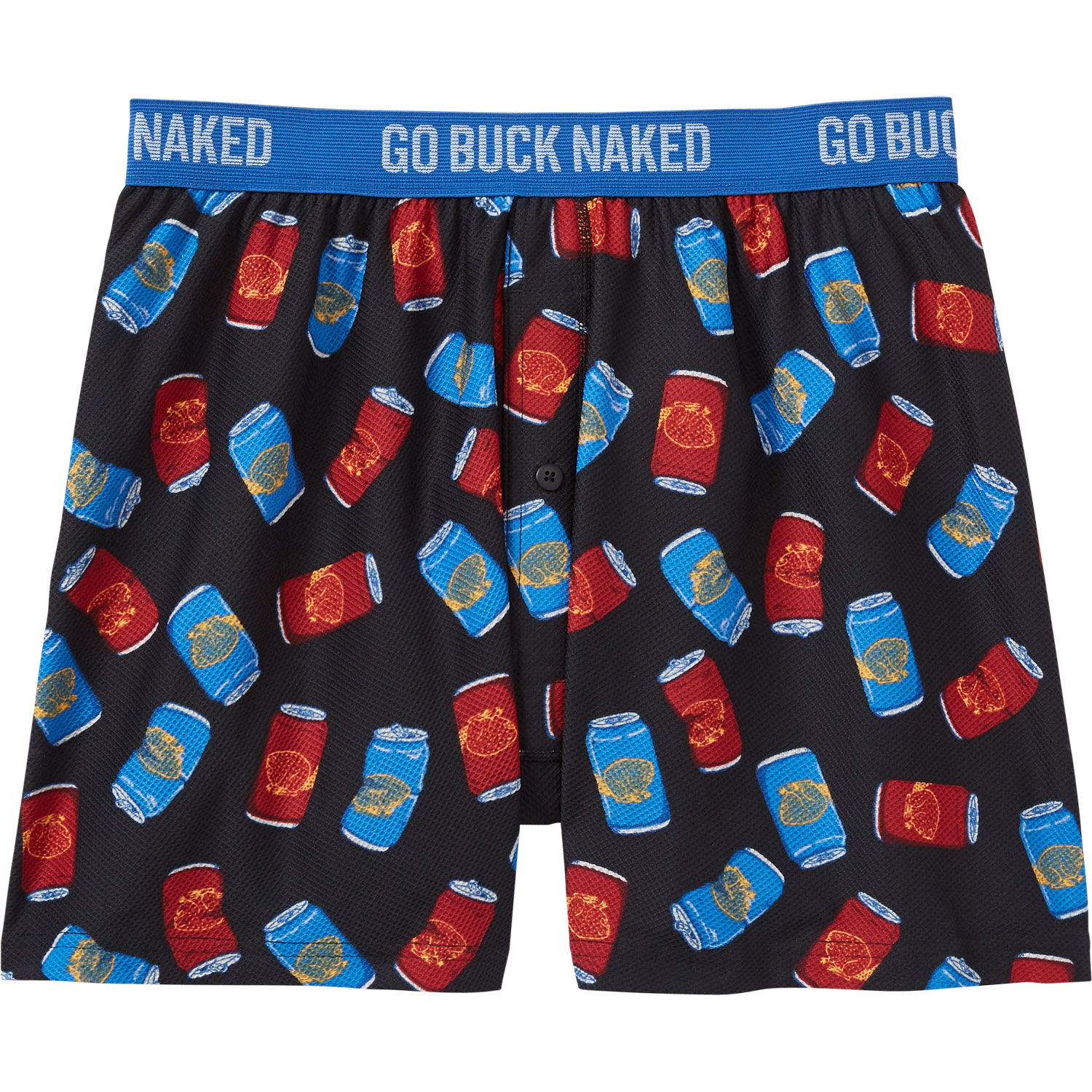Men's Go Buck Naked Pattern Boxers