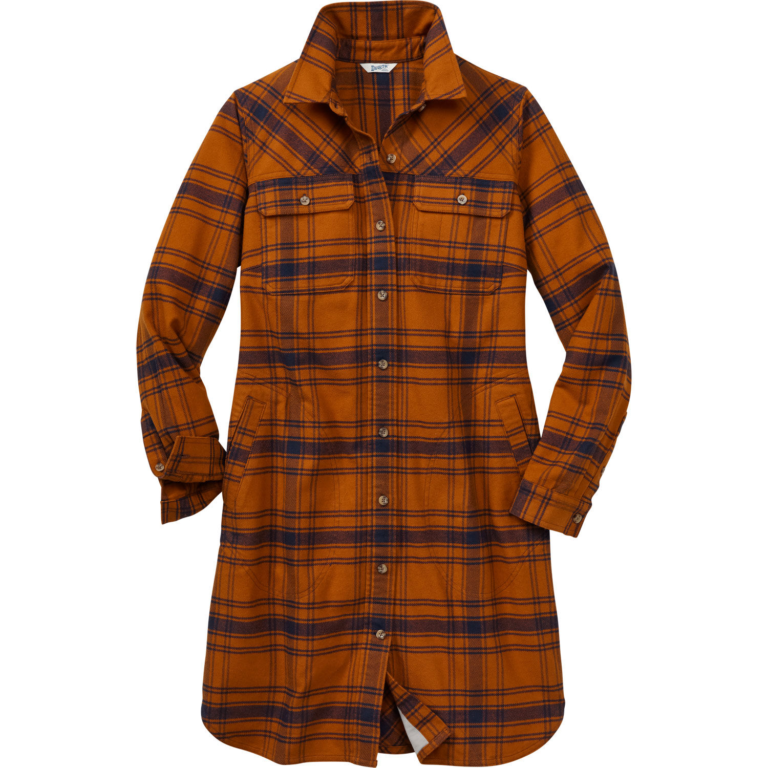 Women's Plus Folklore Flannel Duster