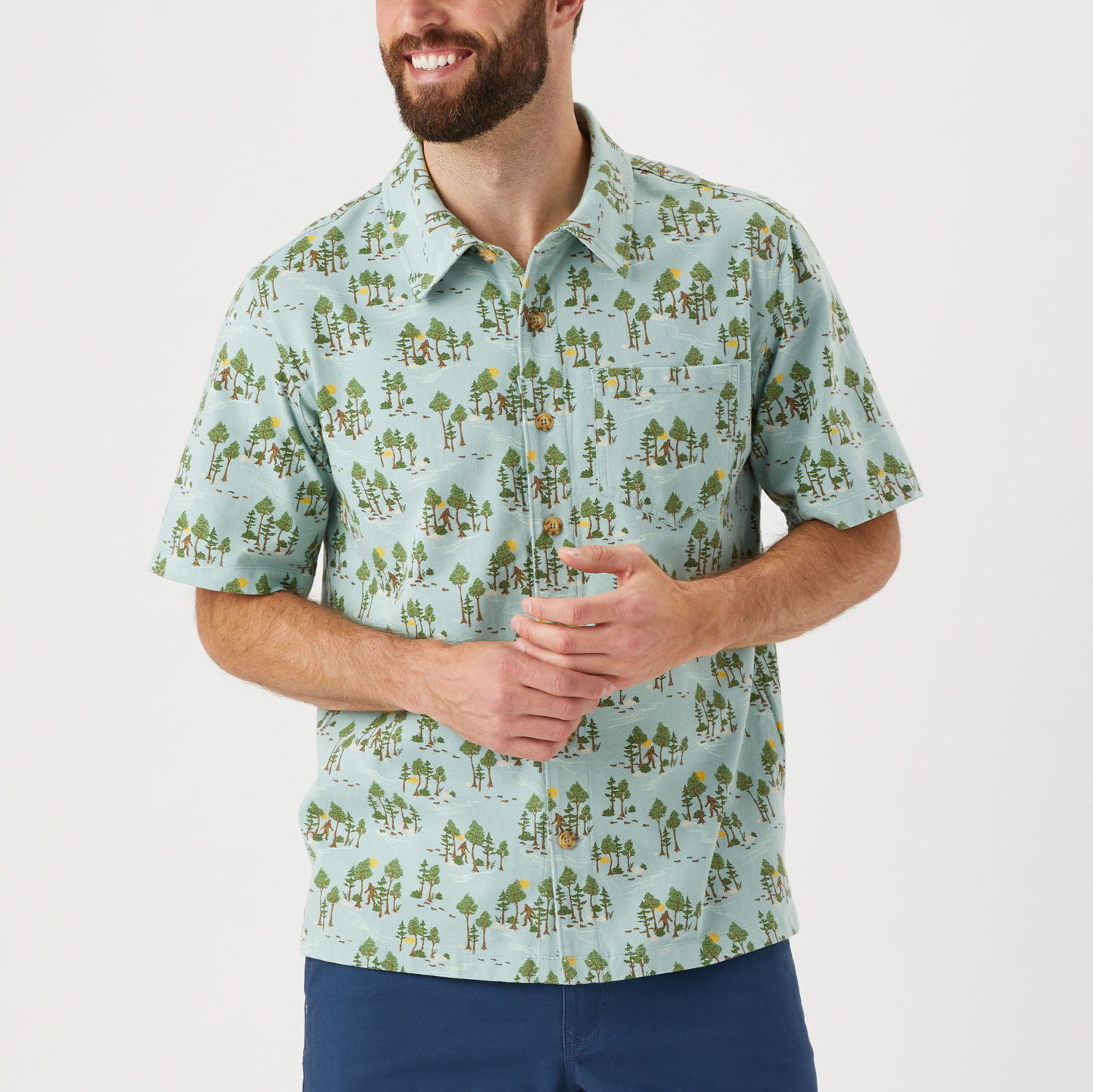 Men’s Un-Longtail T Standard Fit Button-Up Shirt