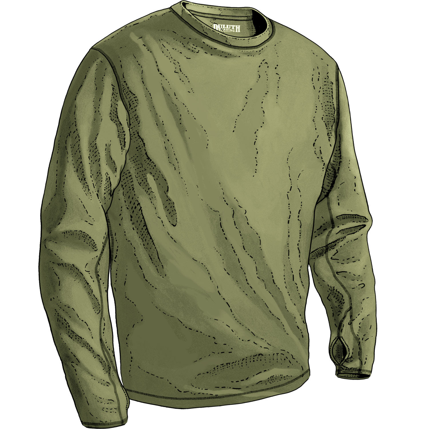 Men’s Devil Track Fleece Base Layer Crew