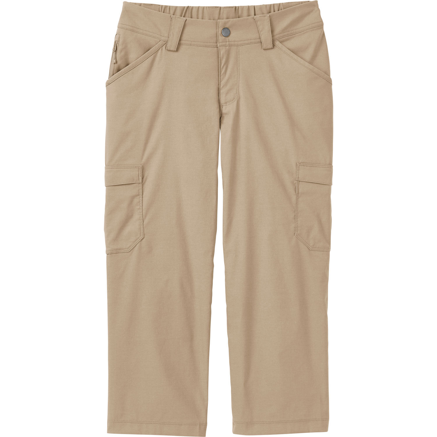 Women's Plus Dry on the Fly Capris Original Snap Closure Waist