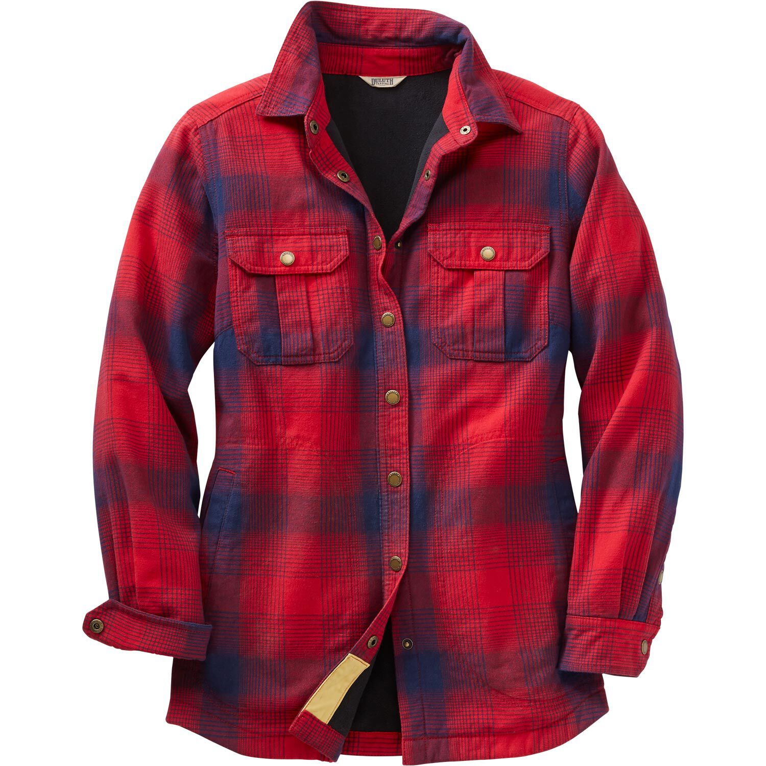 Women's Plus Free Swingin' Lined Flannel Shirt